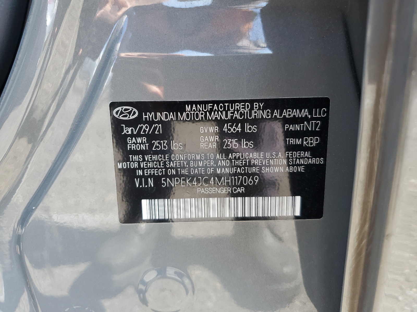 5NPEK4JC4MH117069 2021 Hyundai Sonata N Line