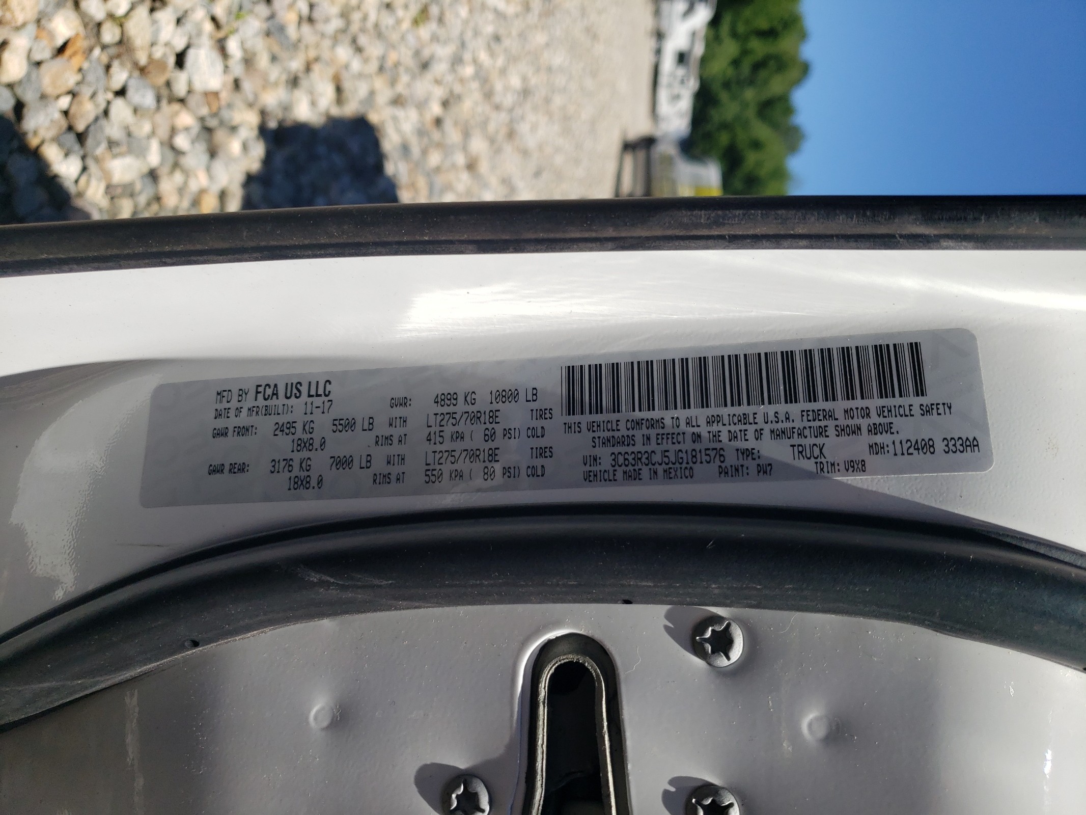 3C63R3CJ5JG181576 2018 Ram 3500 St