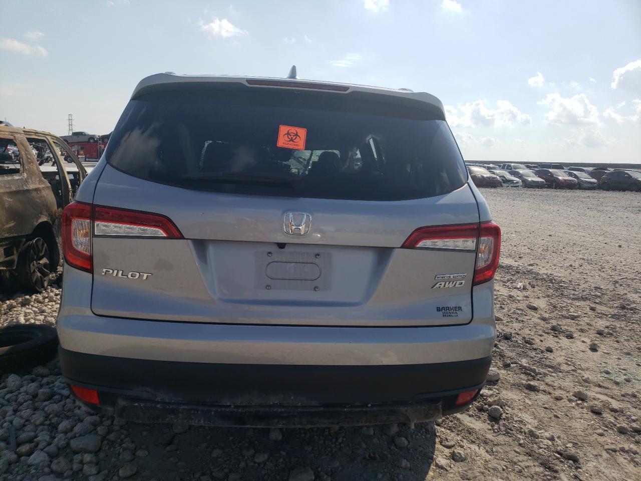 2022 Honda Pilot Se VIN: 5FNYF6H27NB098379 Lot: 59239534