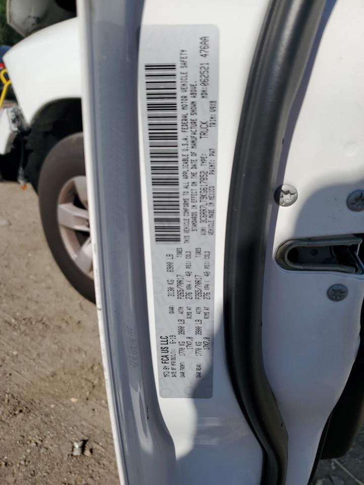 2019 Ram 1500 Classic Slt VIN: 3C6RR7LT9KG617852 Lot: 59970444