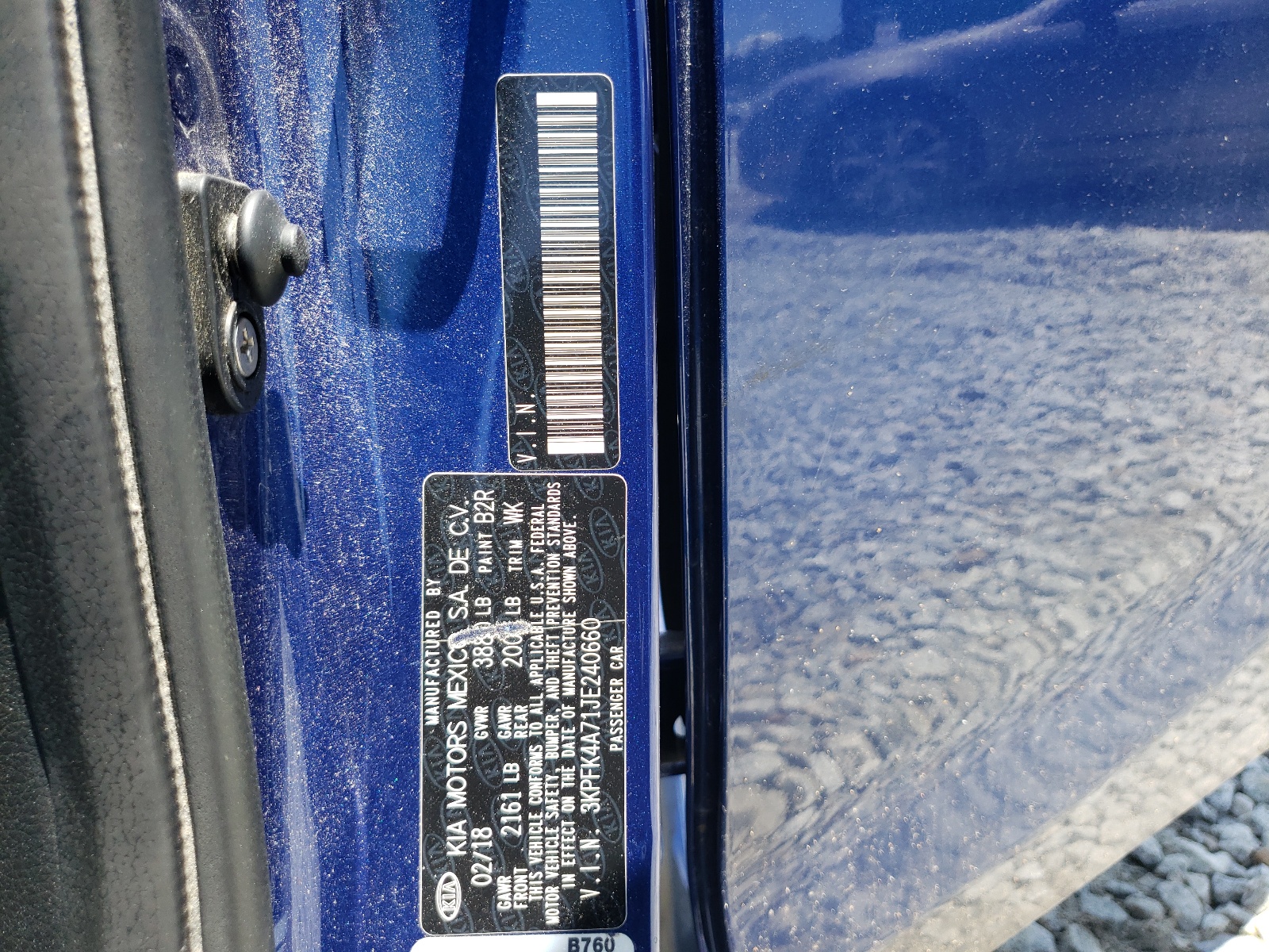 3KPFK4A71JE240660 2018 Kia Forte Lx