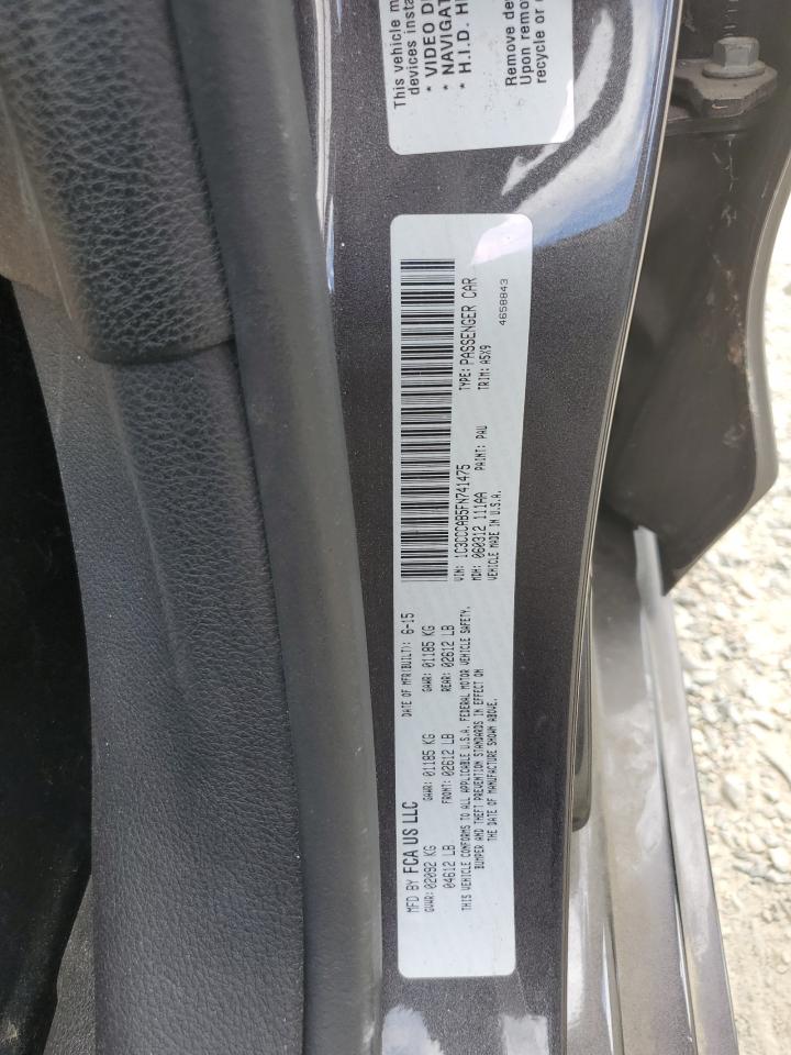 2015 Chrysler 200 Limited VIN: 1C3CCCAB5FN741475 Lot: 60530524