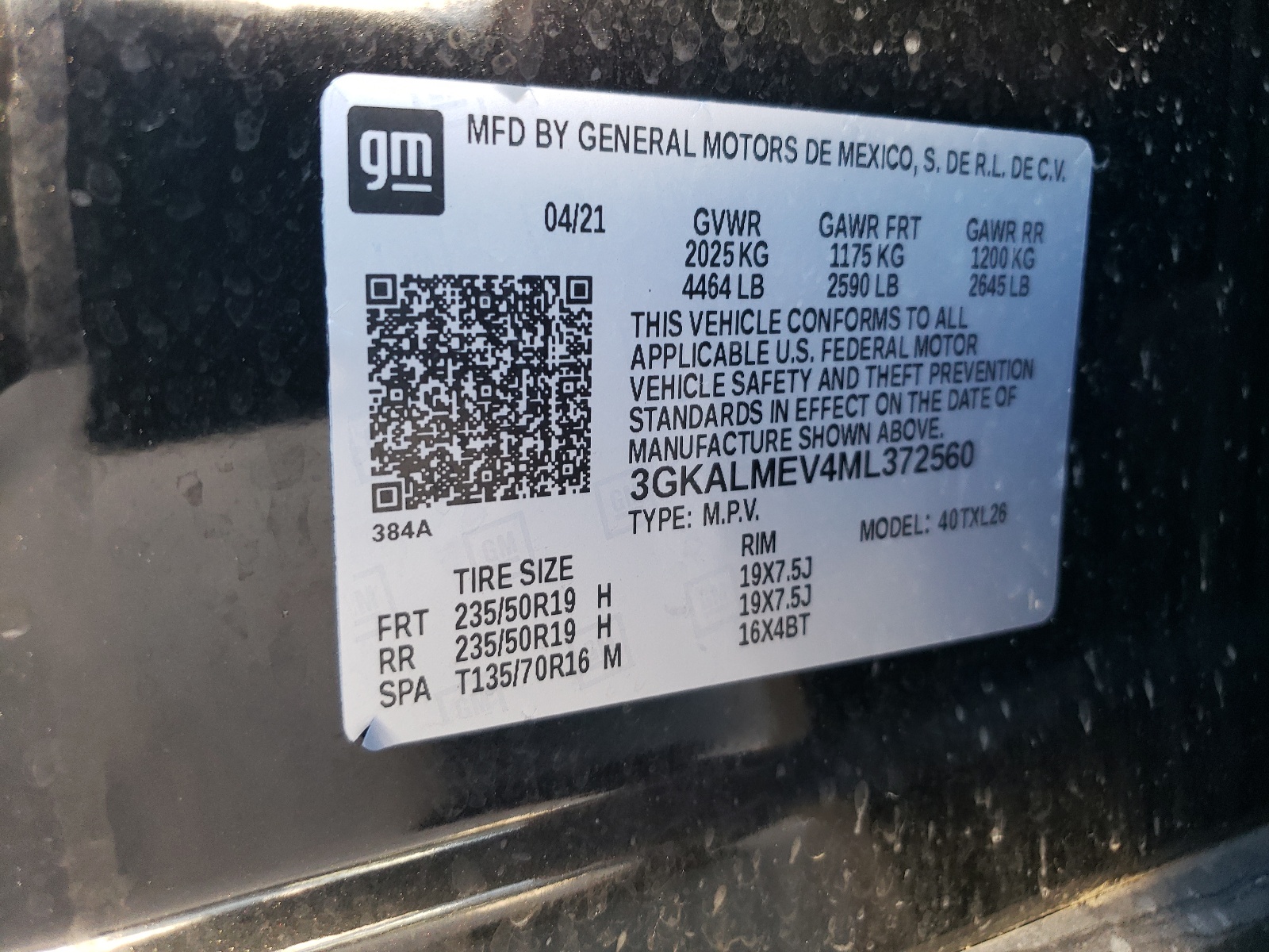3GKALMEV4ML372560 2021 GMC Terrain Sle