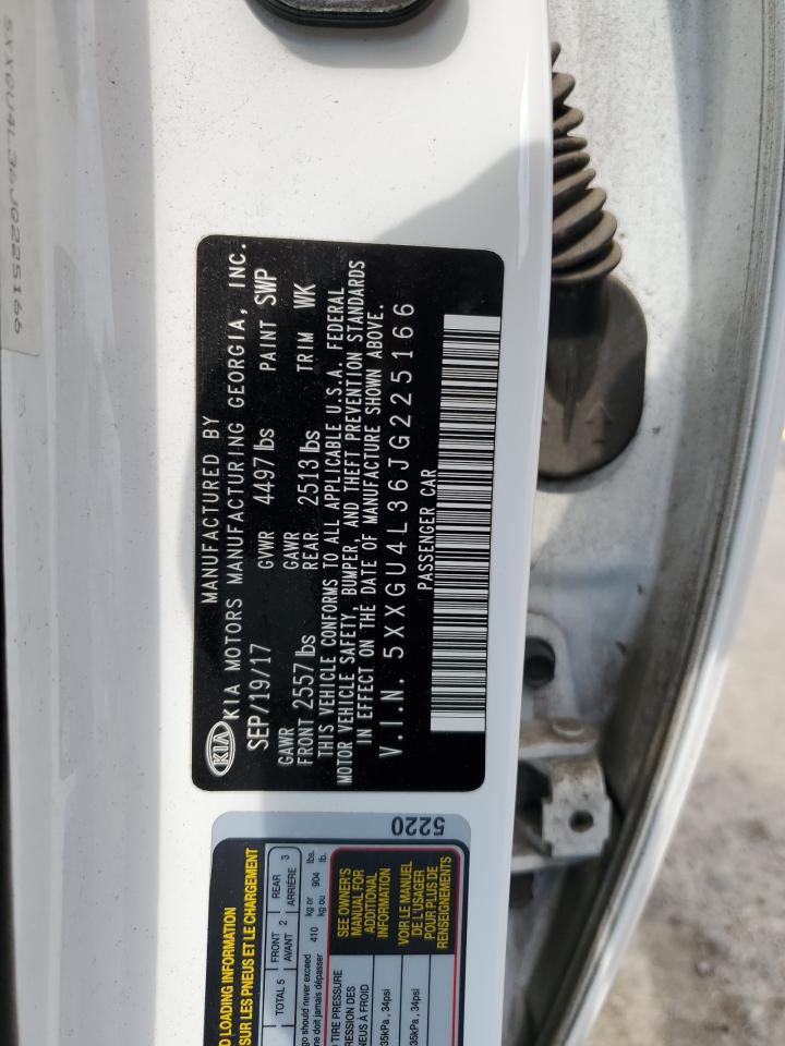 2018 Kia Optima Ex VIN: 5XXGU4L36JG225166 Lot: 60733354