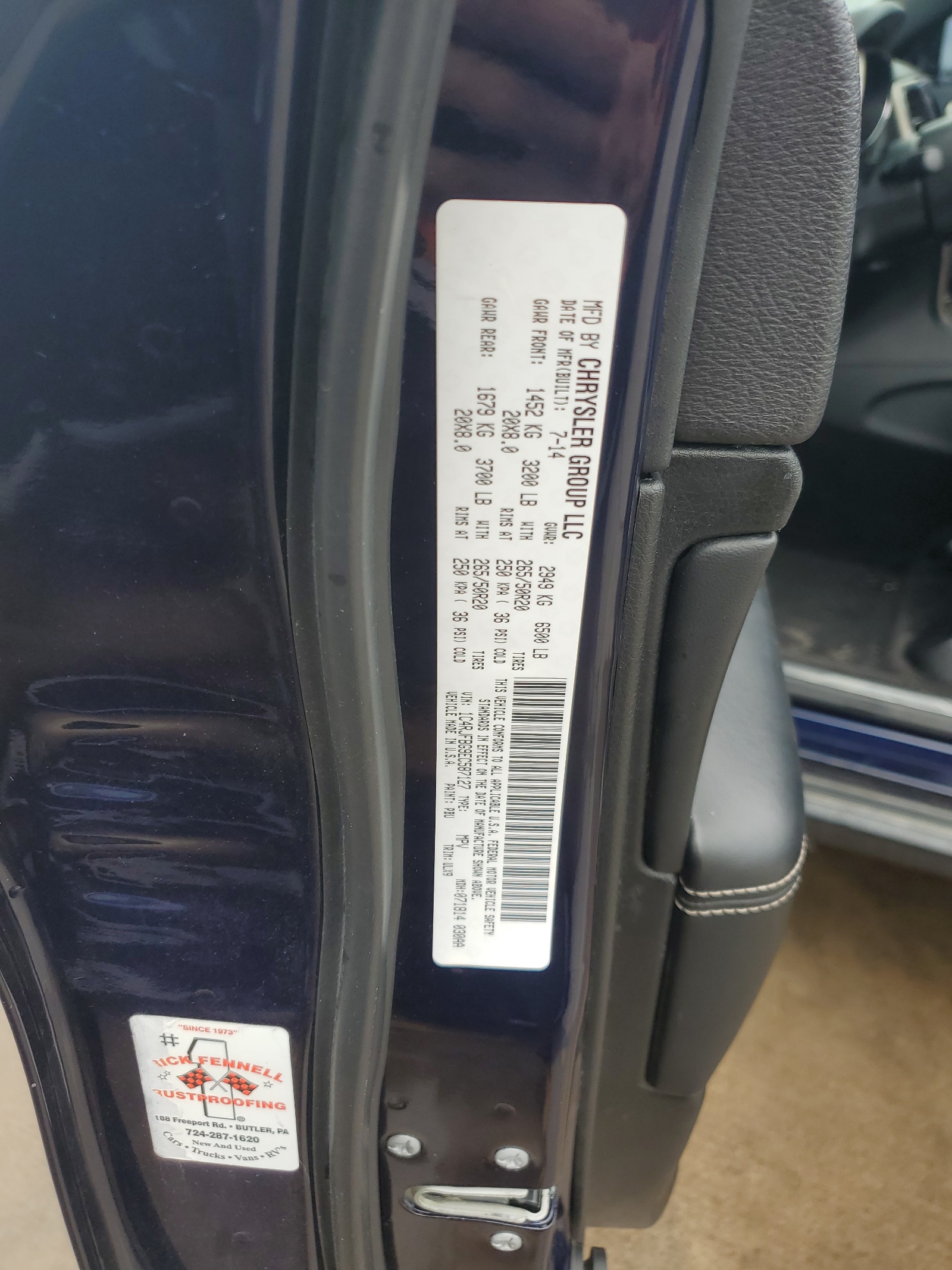 1C4RJFBG9EC587127 2014 Jeep Grand Cherokee Limited