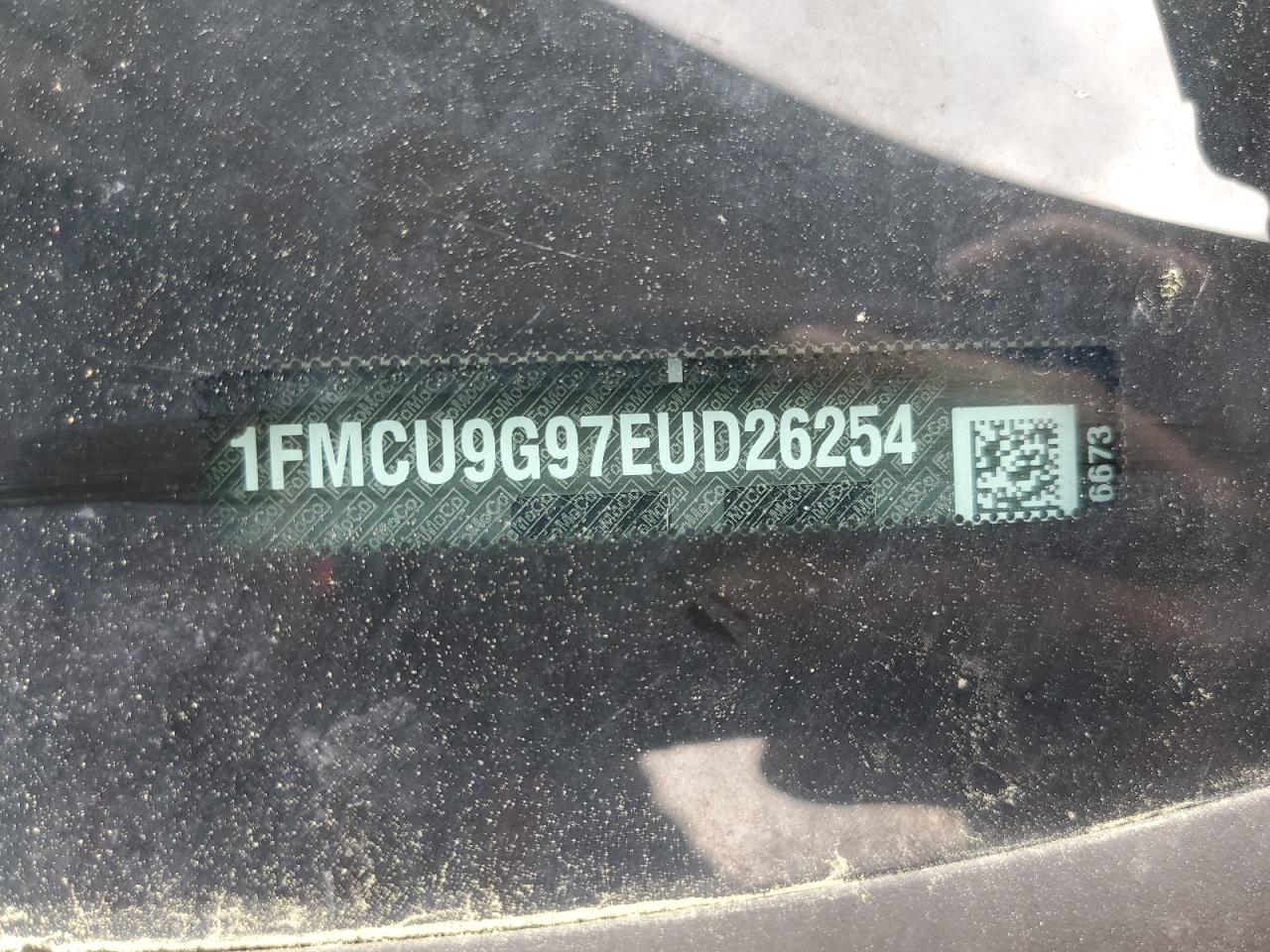 2014 Ford Escape Se VIN: 1FMCU9G97EUD26254 Lot: 58089504