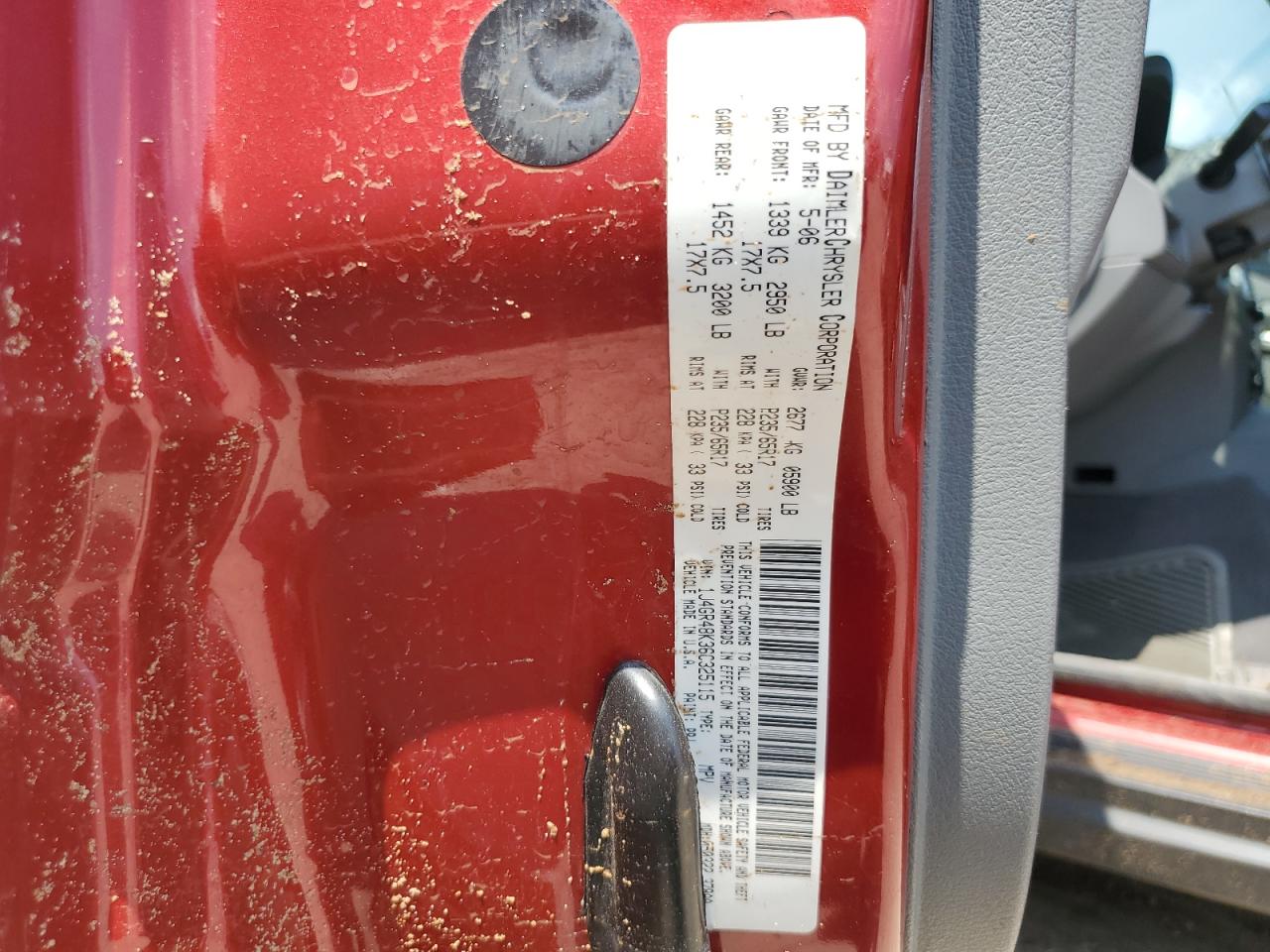 2006 Jeep Grand Cherokee Laredo VIN: 1J4GR48K36C325115 Lot: 60592694