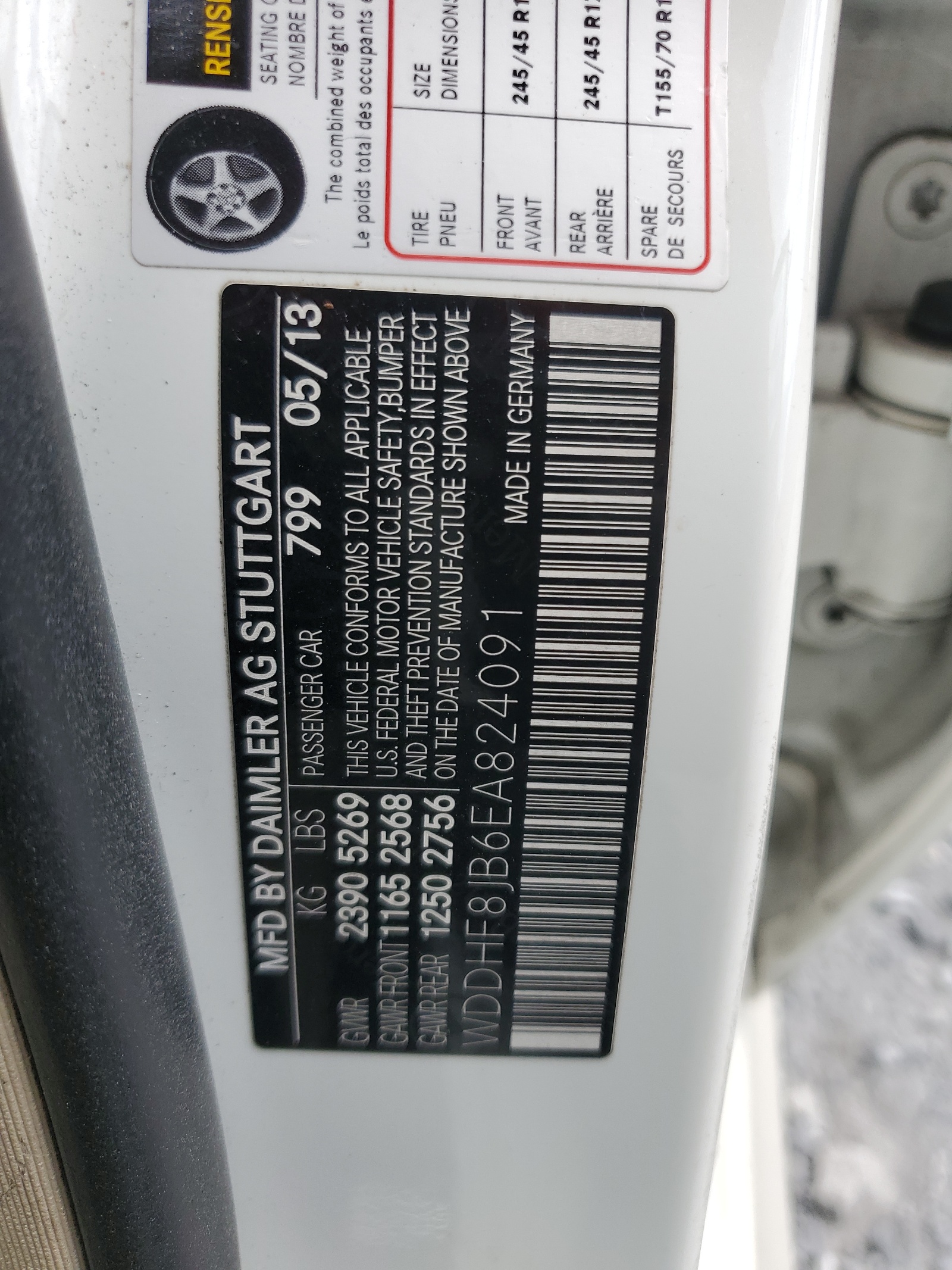 WDDHF8JB6EA824091 2014 Mercedes-Benz E 350 4Matic