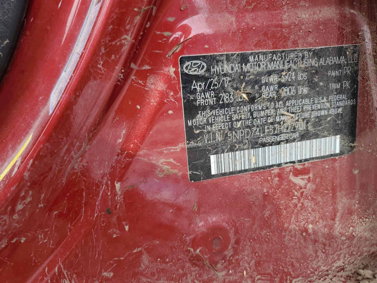 2018 Hyundai Elantra Se VIN: 5NPD74LF5JH222901 Lot: 57288374