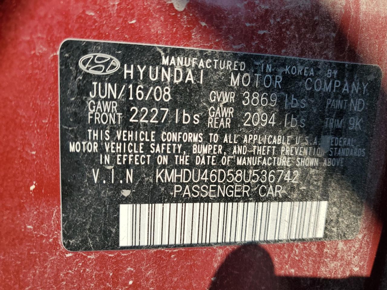 2008 Hyundai Elantra - Image 12