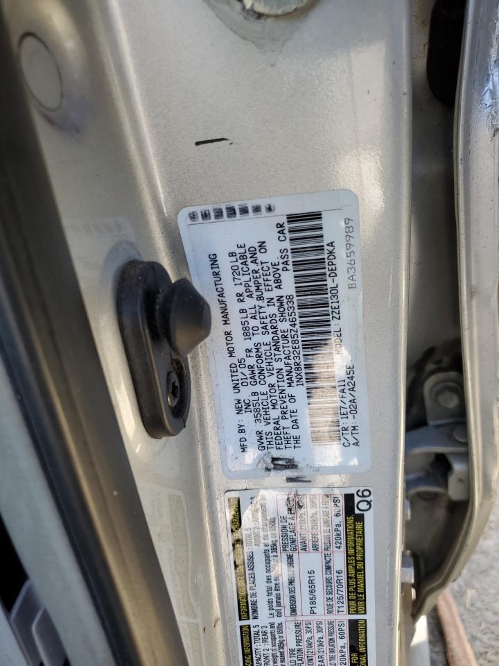 2005 Toyota Corolla Ce VIN: 1NXBR32E85Z465338 Lot: 57724004