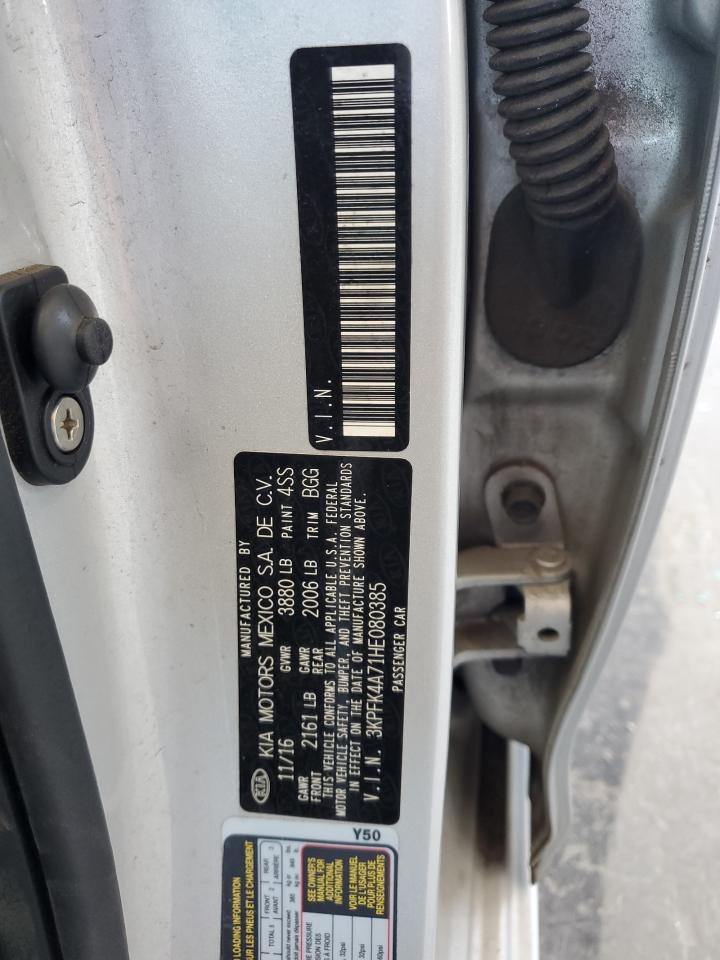 2017 Kia Forte Lx VIN: 3KPFK4A71HE080385 Lot: 59887854