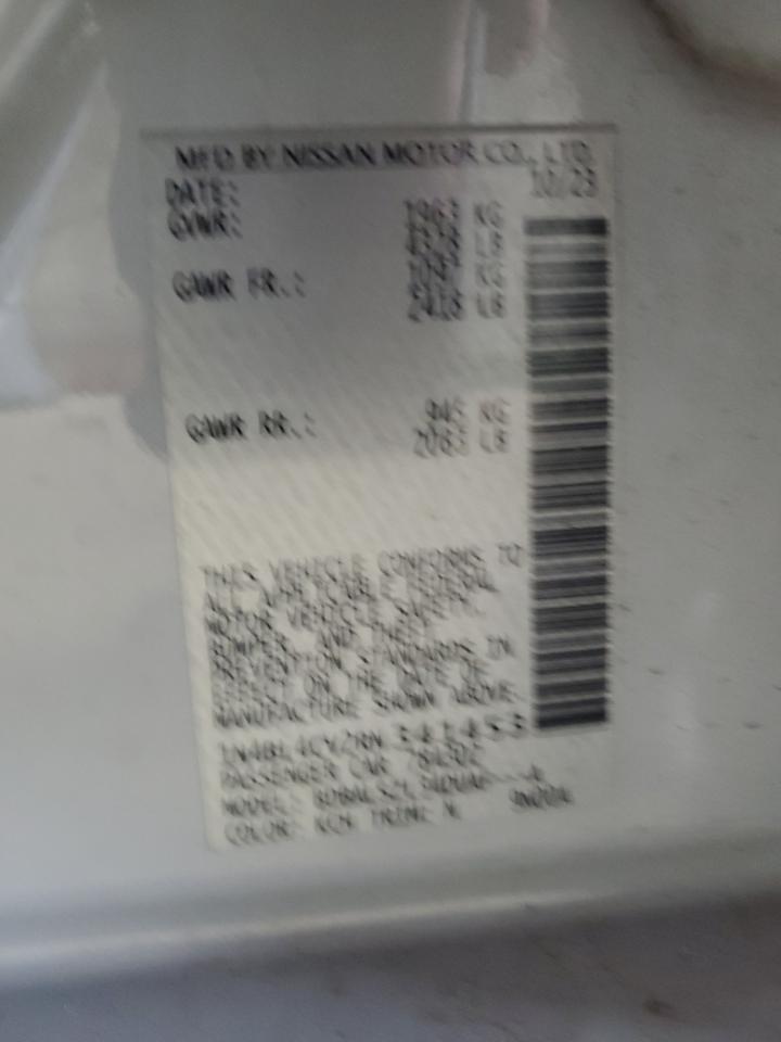 1N4BL4CV2RN341453 2024 Nissan Altima Sr