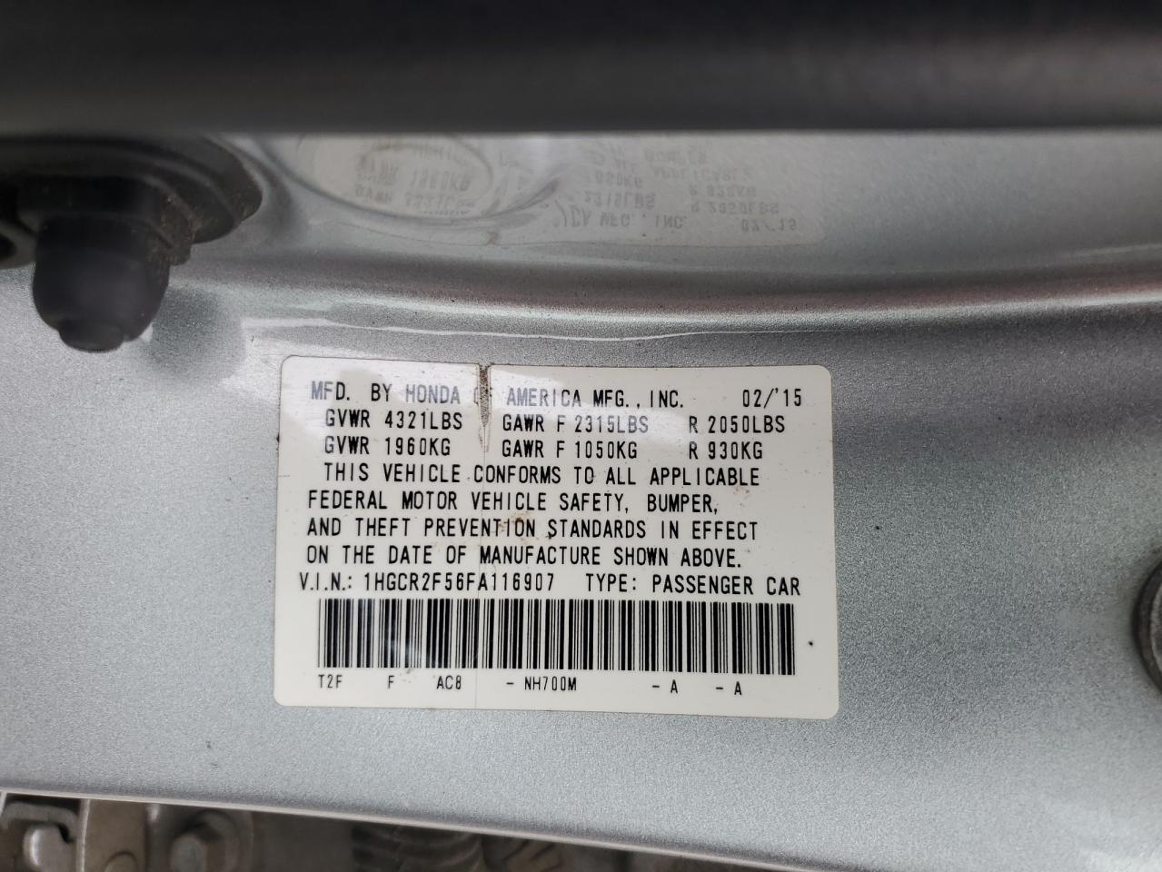 2015 Honda Accord - Image 14