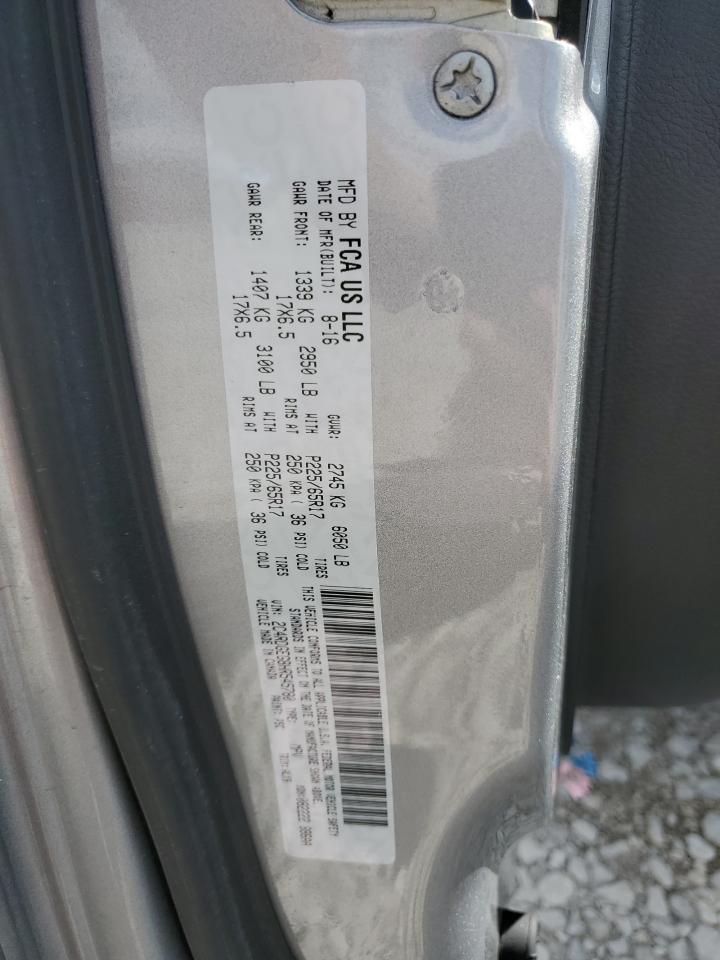 2017 Dodge Grand Caravan Gt VIN: 2C4RDGEG8HR545780 Lot: 58060604