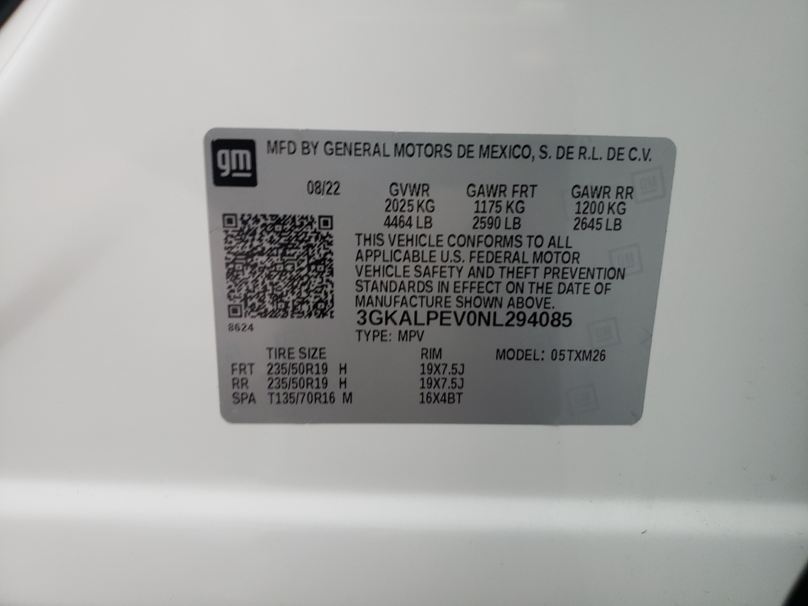 3GKALPEV0NL294085 2022 GMC Terrain Slt