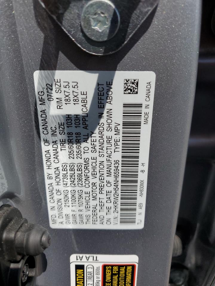 2HKRW2H54NH659436 2022 Honda Cr-V Ex