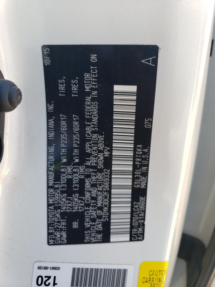 5TDYK3DC2FS669332 2015 TOYOTA SIENNA - Image 13