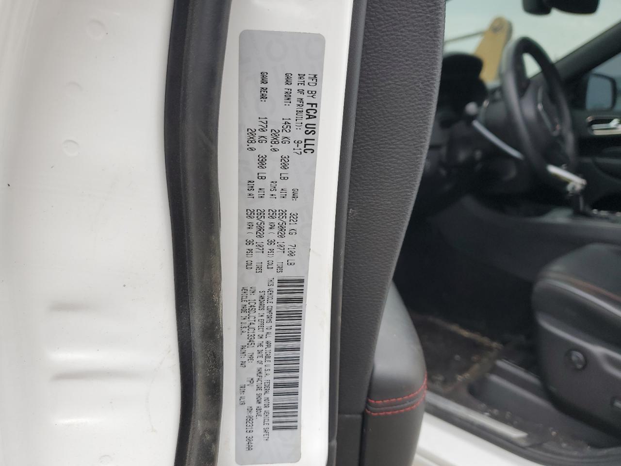 2018 Dodge Durango R/T VIN: 1C4SDJCT4JC133451 Lot: 60149454