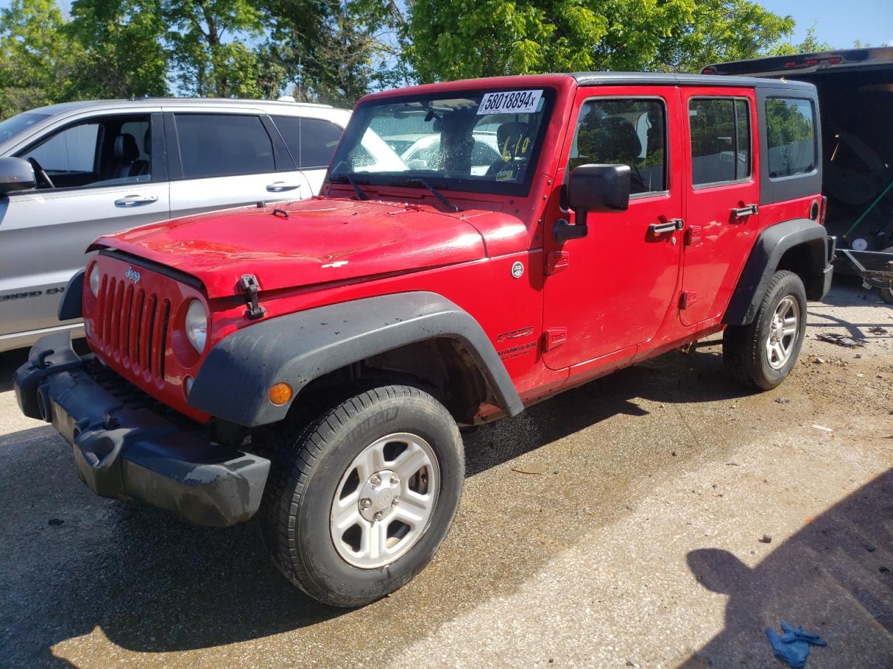 2014 Jeep Wrangler Unlimited Sport zu verkaufen in Bridgeton, MO - Top/Roof