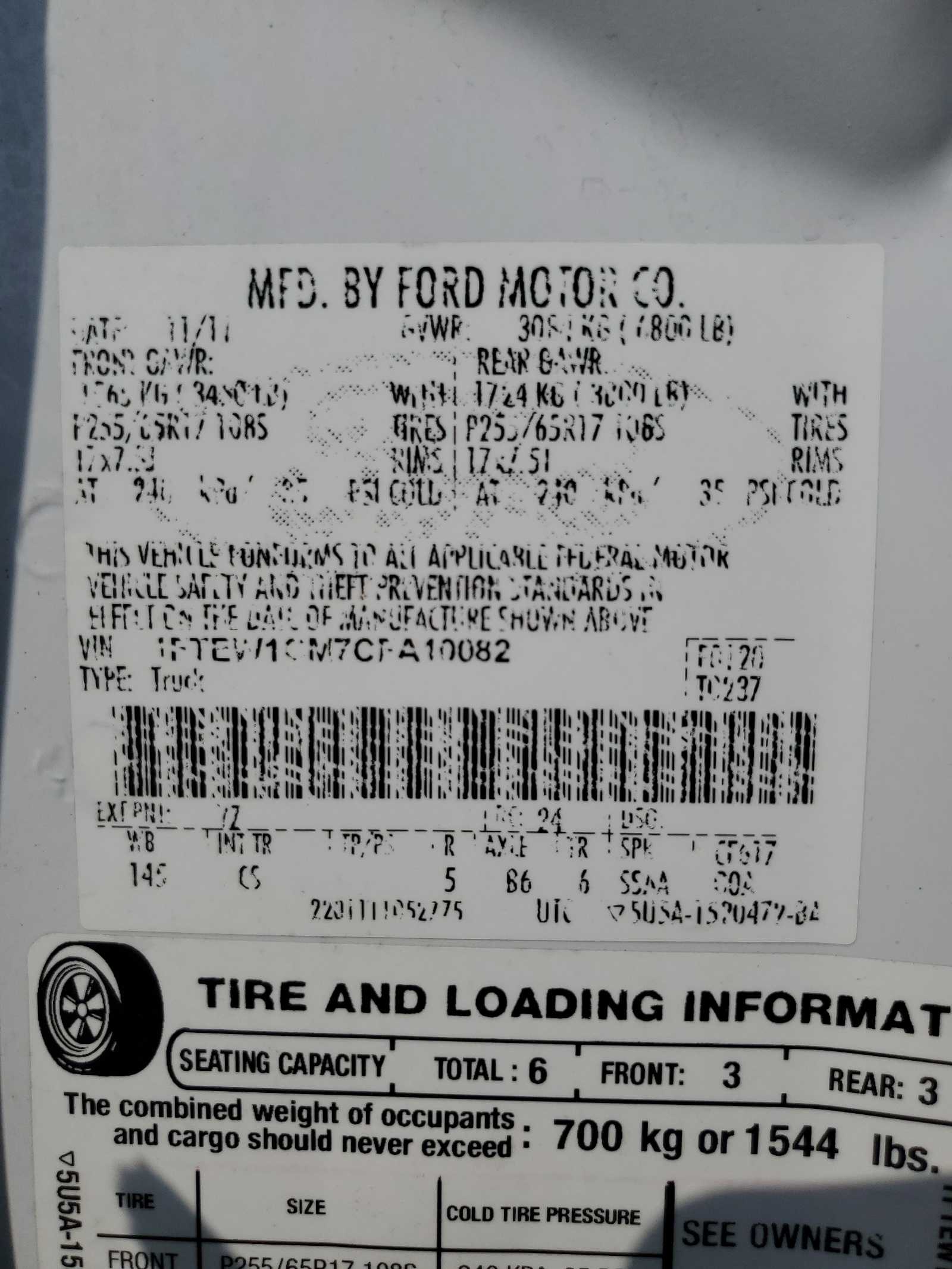 1FTEW1CM7CFA10082 2012 Ford F150 Supercrew