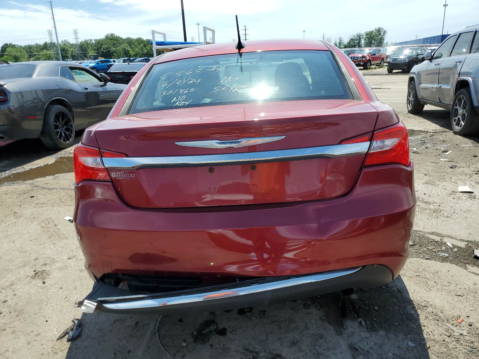 1C3CCBBB0CN301460 2012 Chrysler 200 Touring