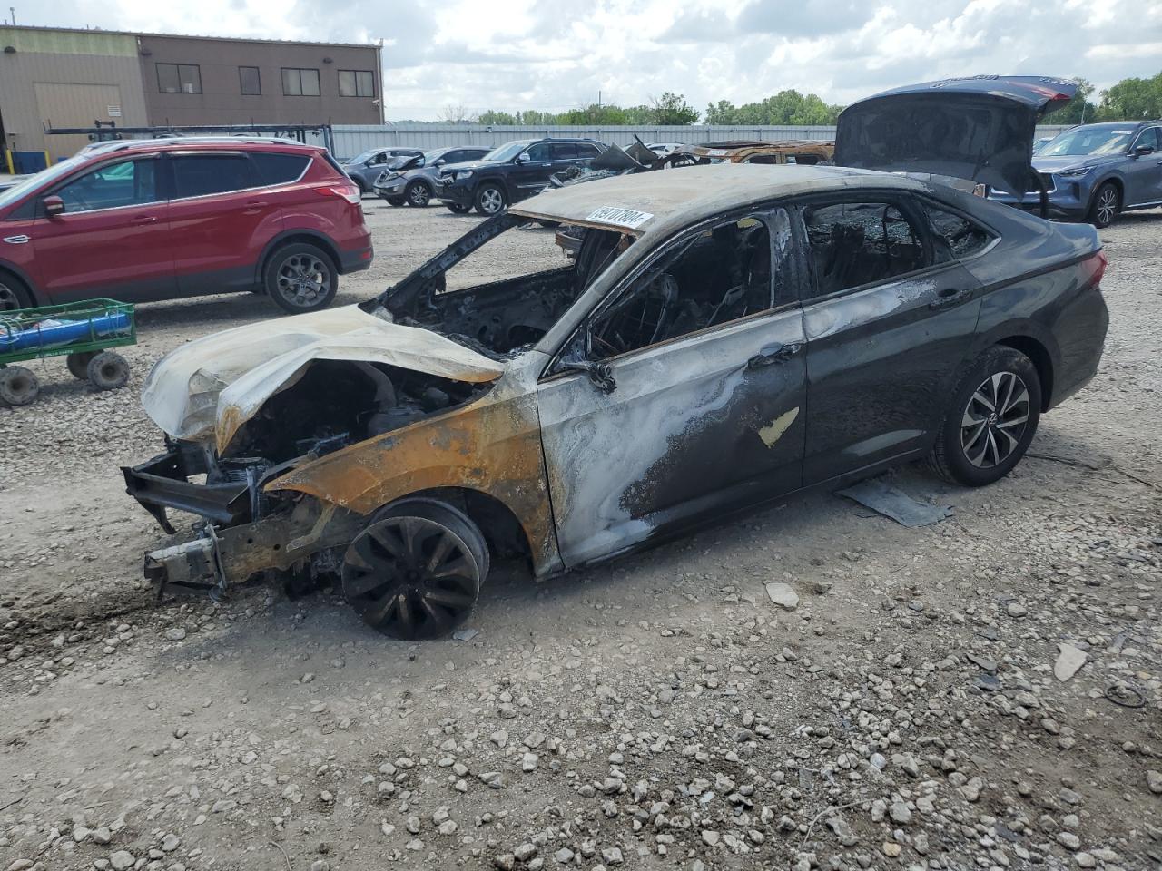 2023 Volkswagen Jetta S продається в Kansas City, KS - Burn
