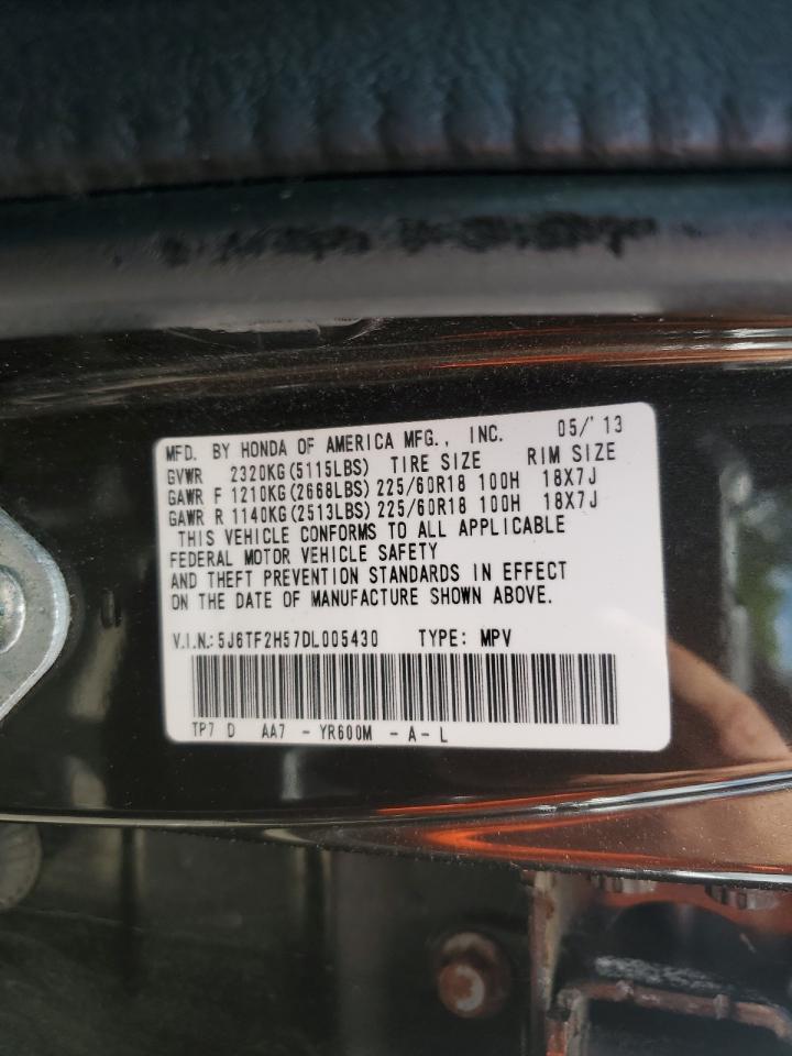 2013 Honda Crosstour Exl VIN: 5J6TF2H57DL005430 Lot: 56421494