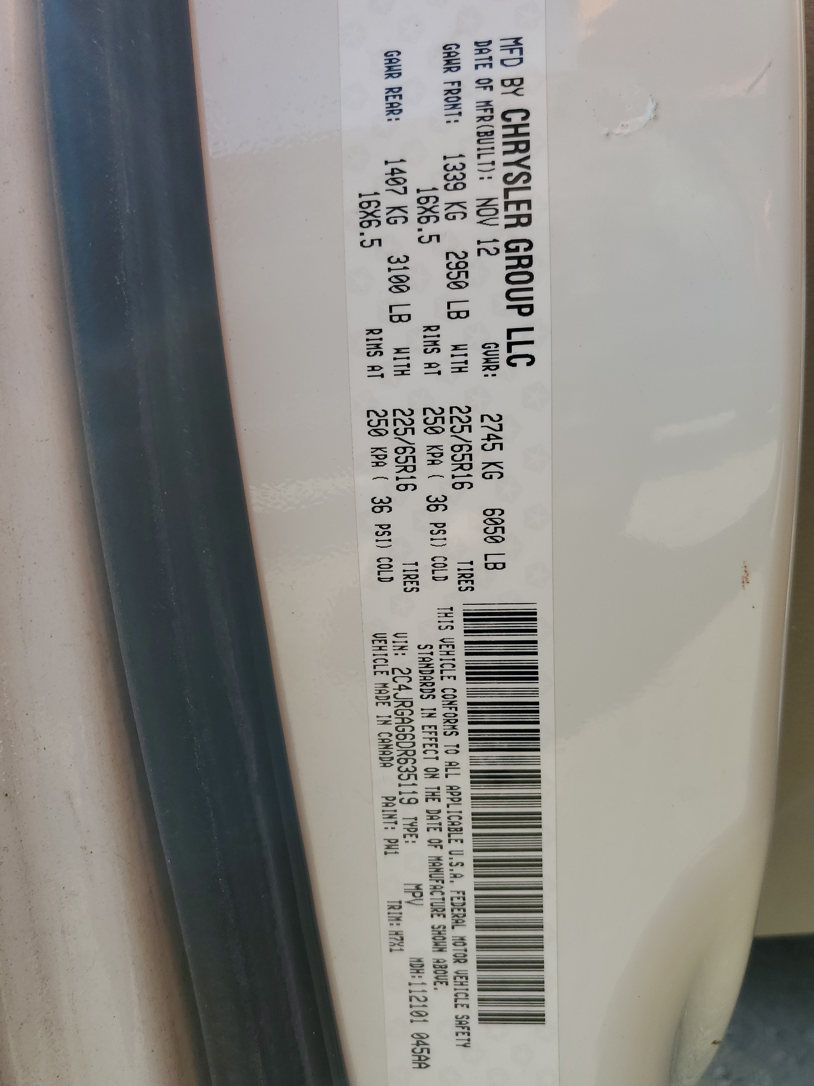 2C4JRGAG6DR635119 2013 Ram Tradesman