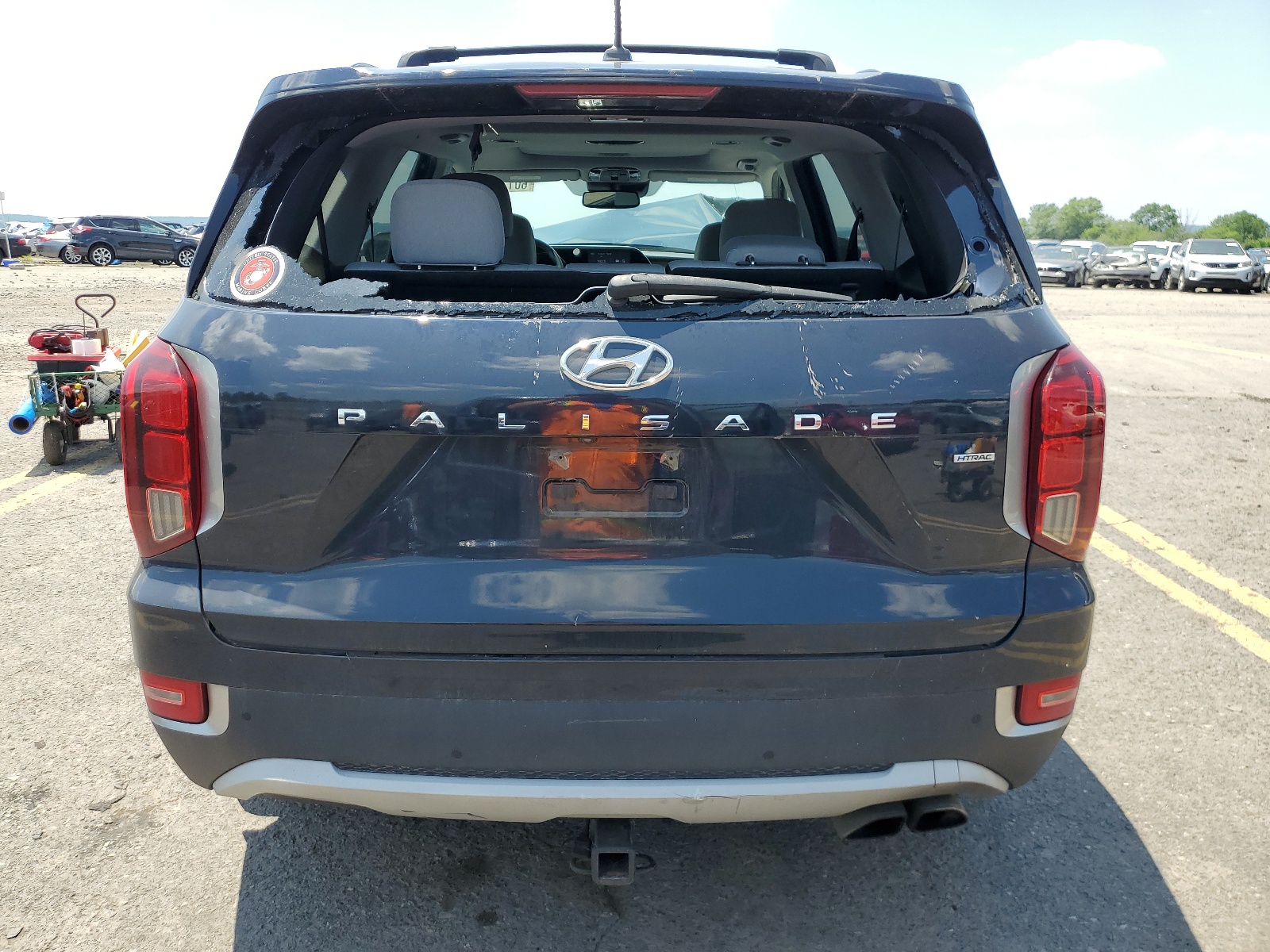 KM8R3DHE7MU267166 2021 Hyundai Palisade Sel