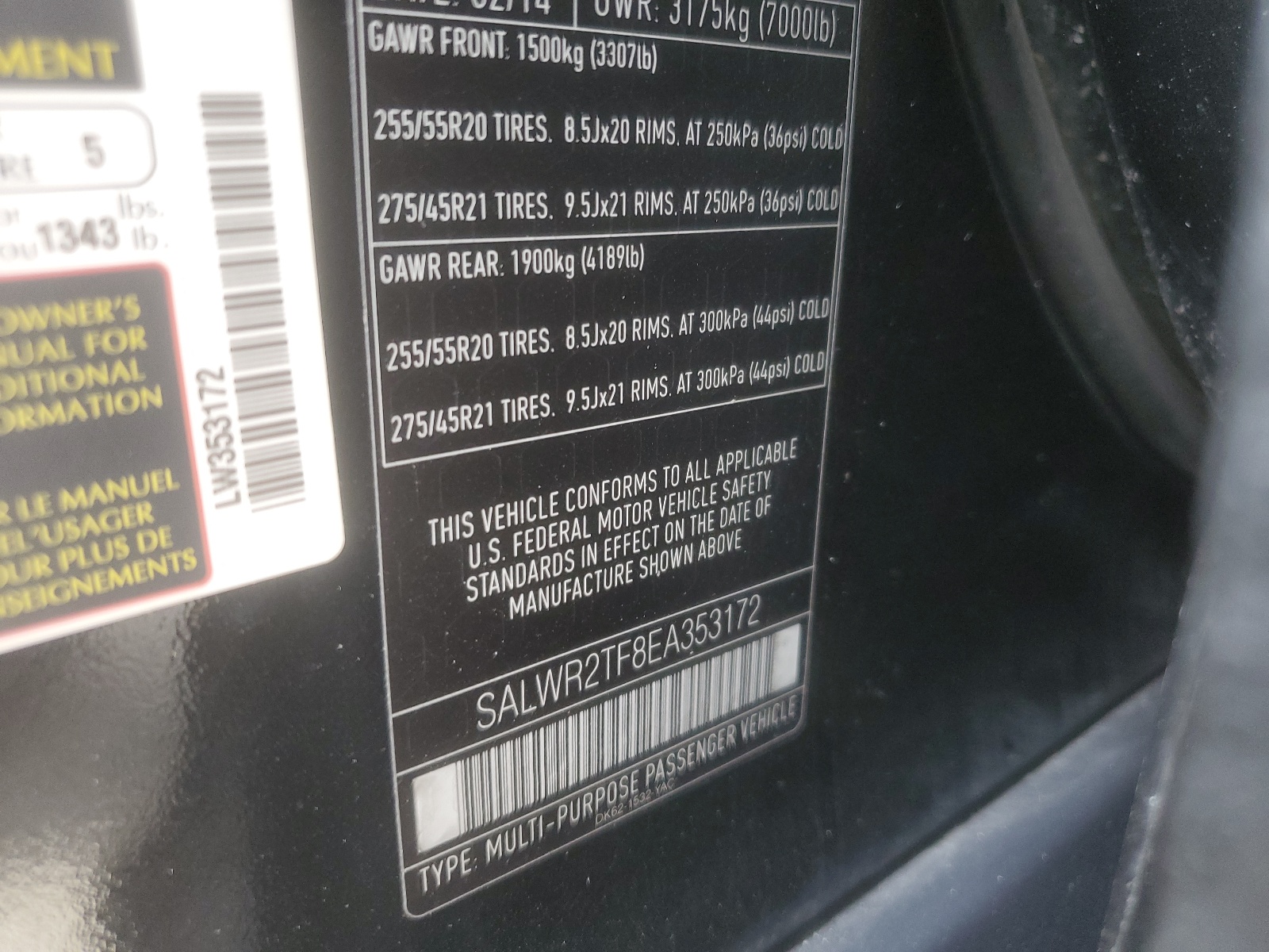 SALWR2TF8EA353172 2014 Land Rover Range Rover Sport Sc