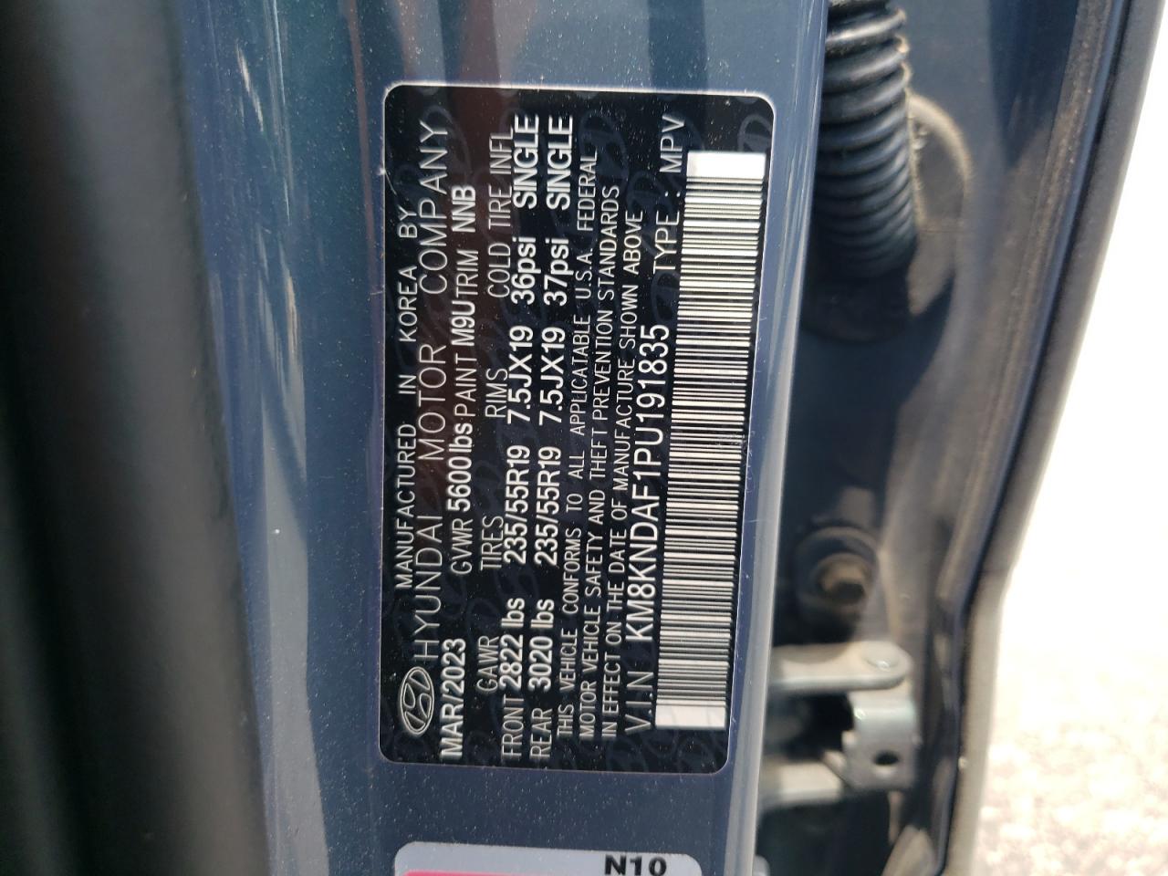 2023 Hyundai Ioniq 5 Sel VIN: KM8KNDAF1PU191835 Lot: 60668374