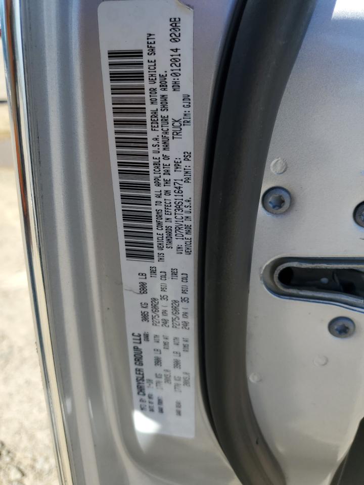 2010 Dodge Ram 1500 VIN: 1D7RV1CT3AS116471 Lot: 61033764