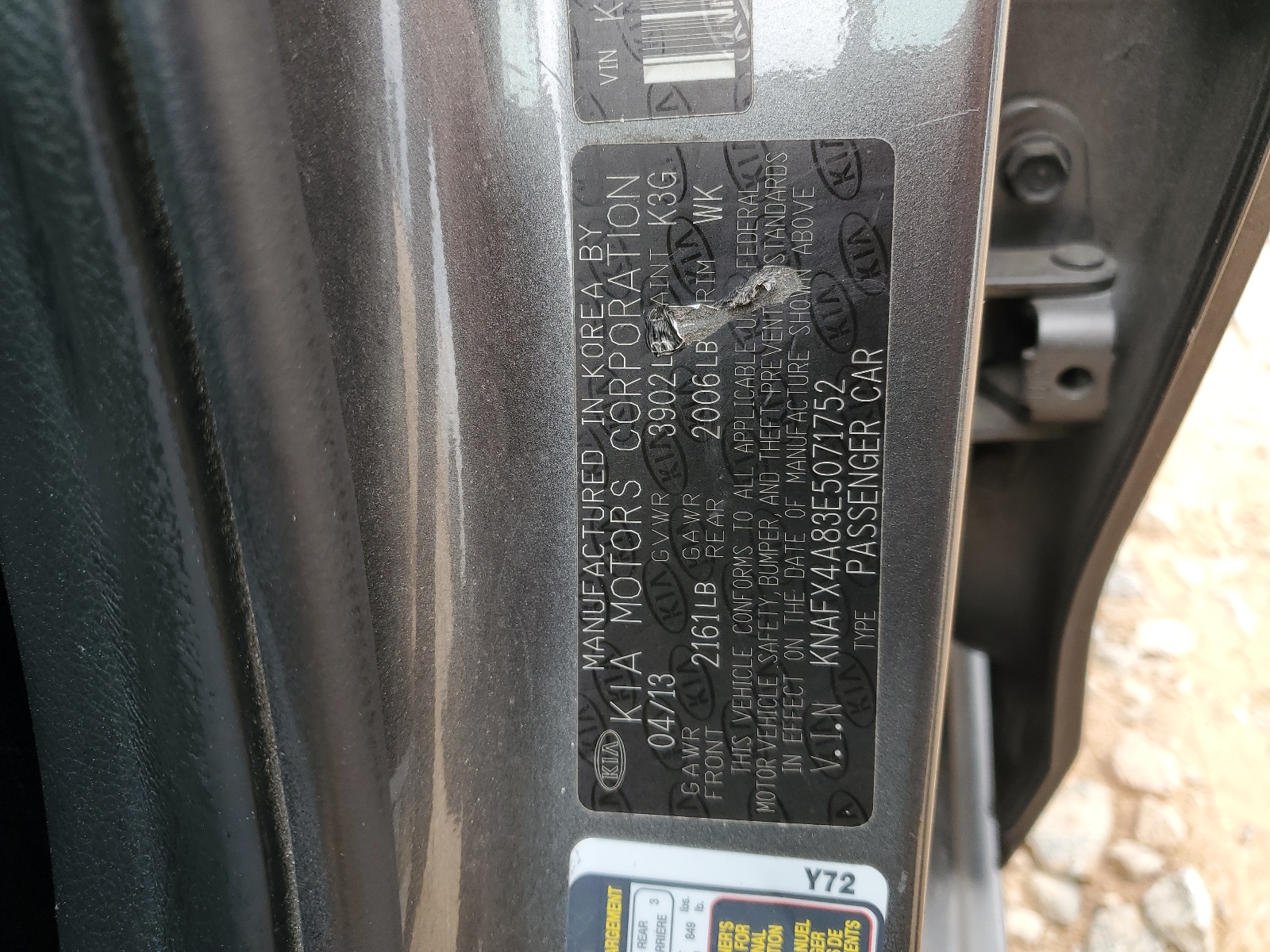 KNAFX4A83E5071752 2014 Kia Forte Ex