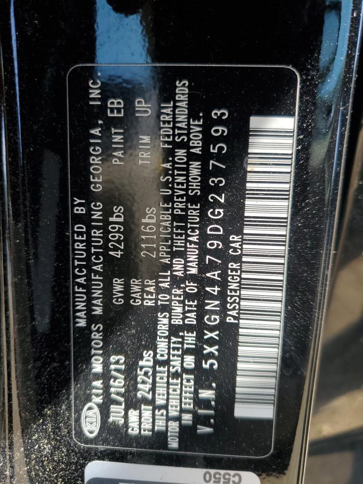 2013 Kia Optima Ex VIN: 5XXGN4A79DG237593 Lot: 57379104