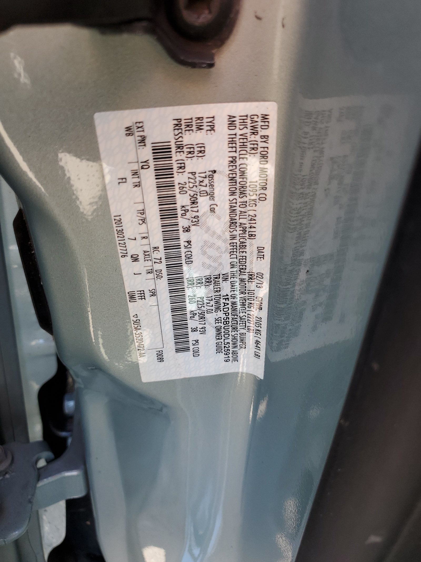 1FADP5BU0DL525919 2013 Ford C-Max Sel