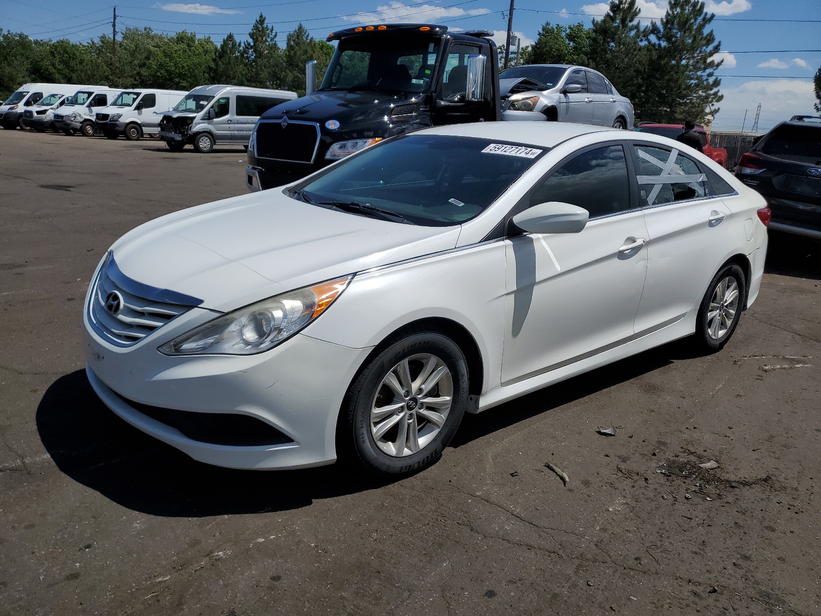 2014 Hyundai Sonata Gls vin: 5NPEB4AC3EH833916