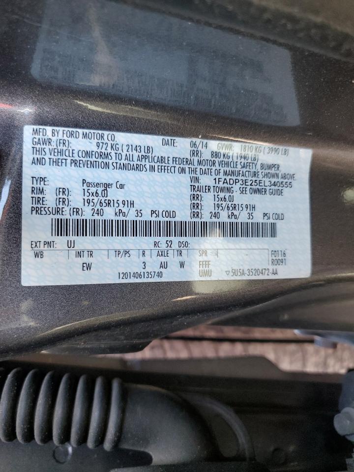 1FADP3E25EL340555 2014 Ford Focus S