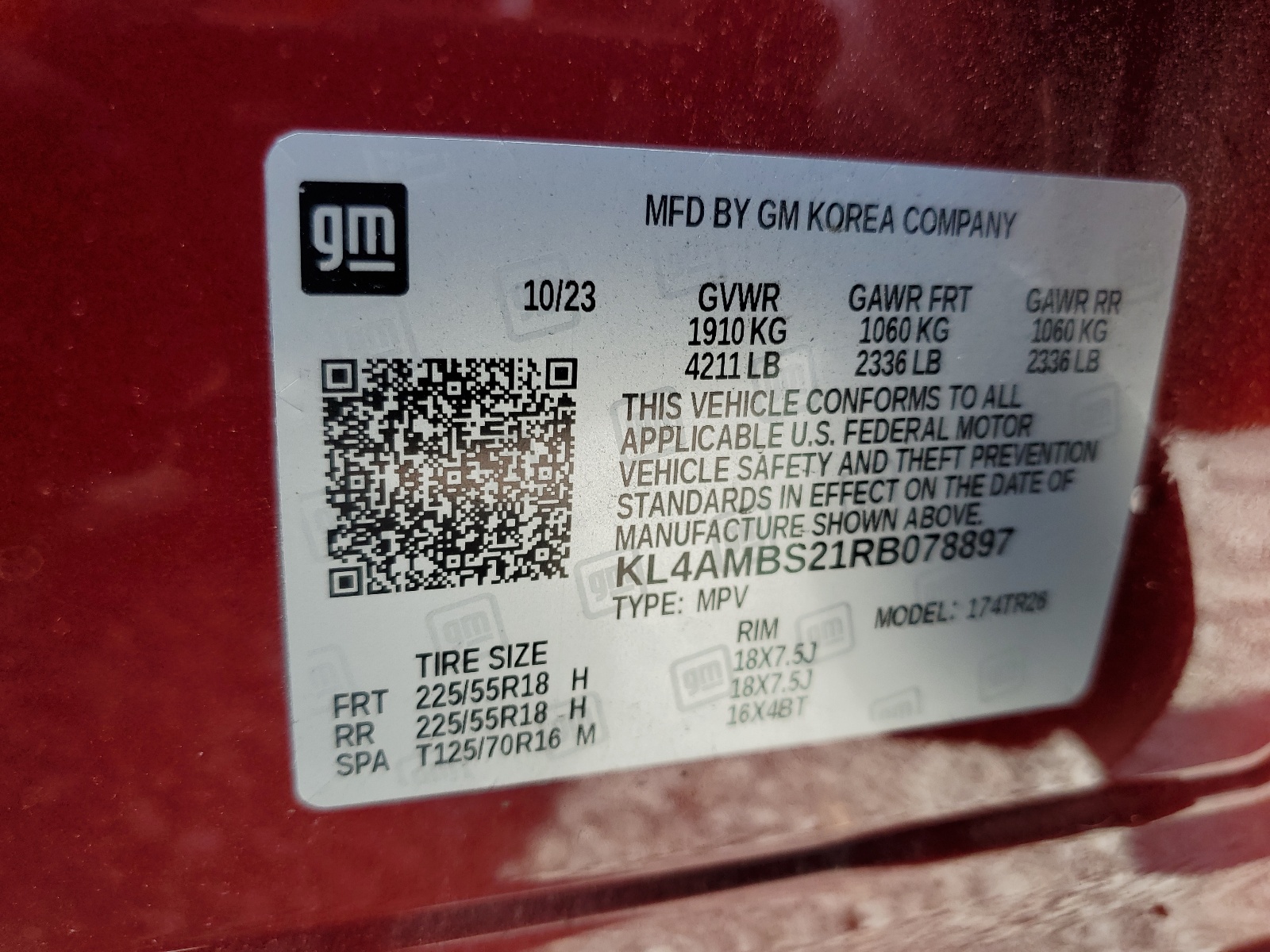 KL4AMBS21RB078897 2024 Buick Encore Gx Preferred