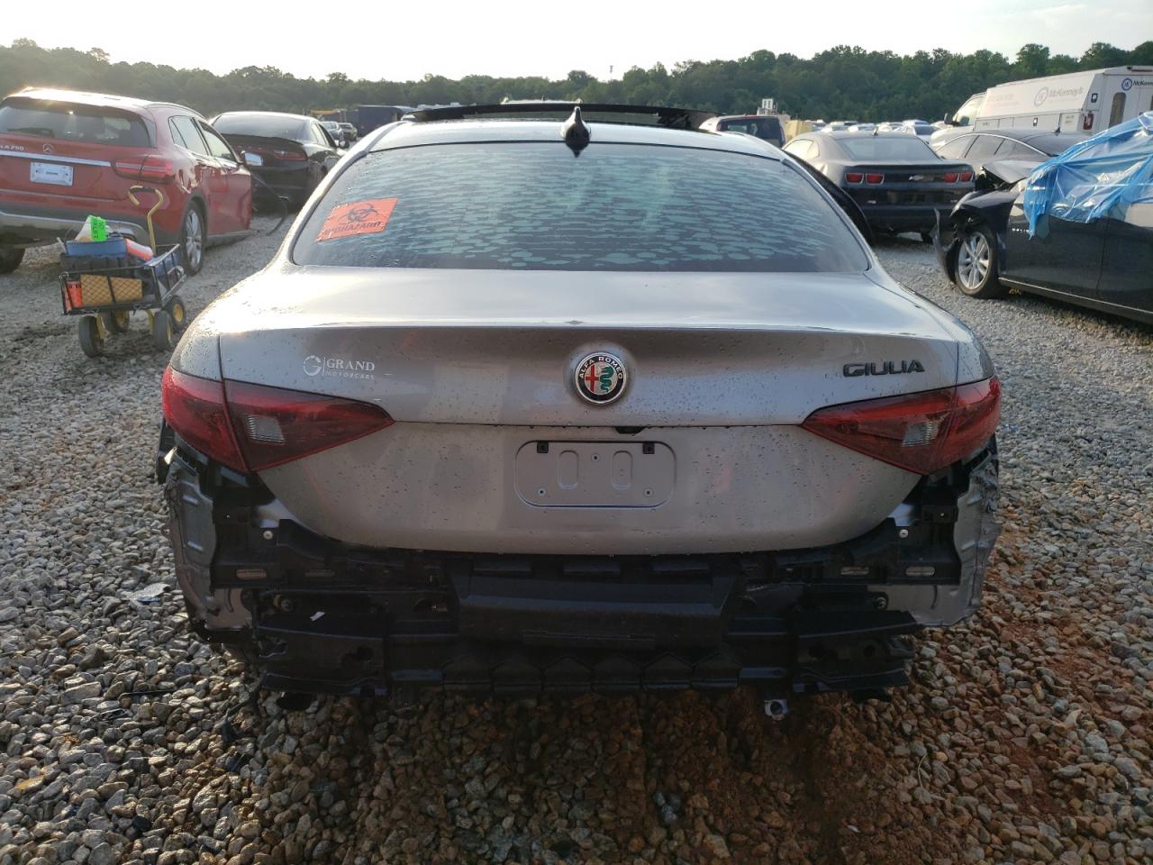 2018 Alfa Romeo Giulia Ti VIN: ZARFAECN6J7596645 Lot: 59500174