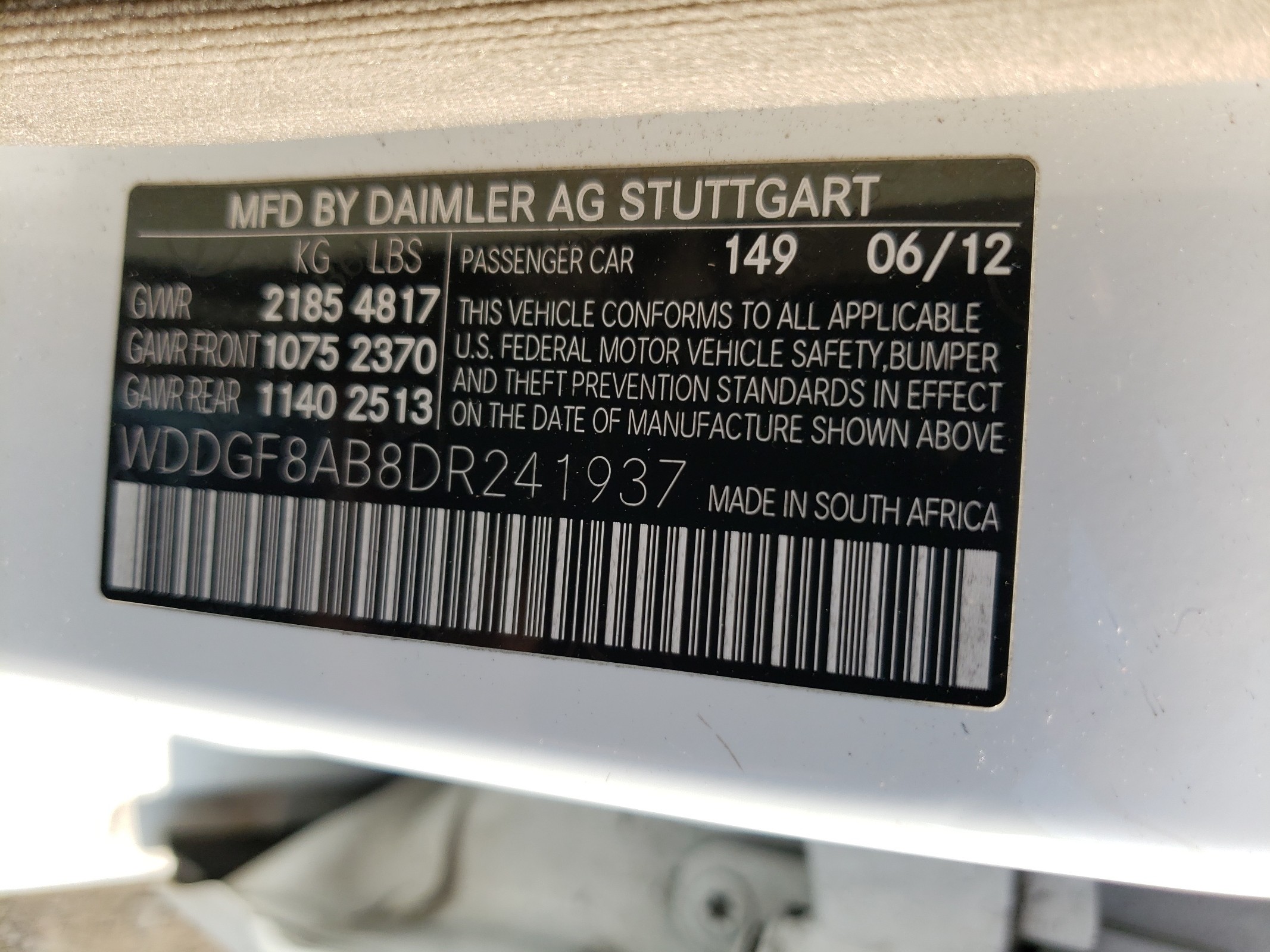 WDDGF8AB8DR241937 2013 Mercedes-Benz C 300 4Matic