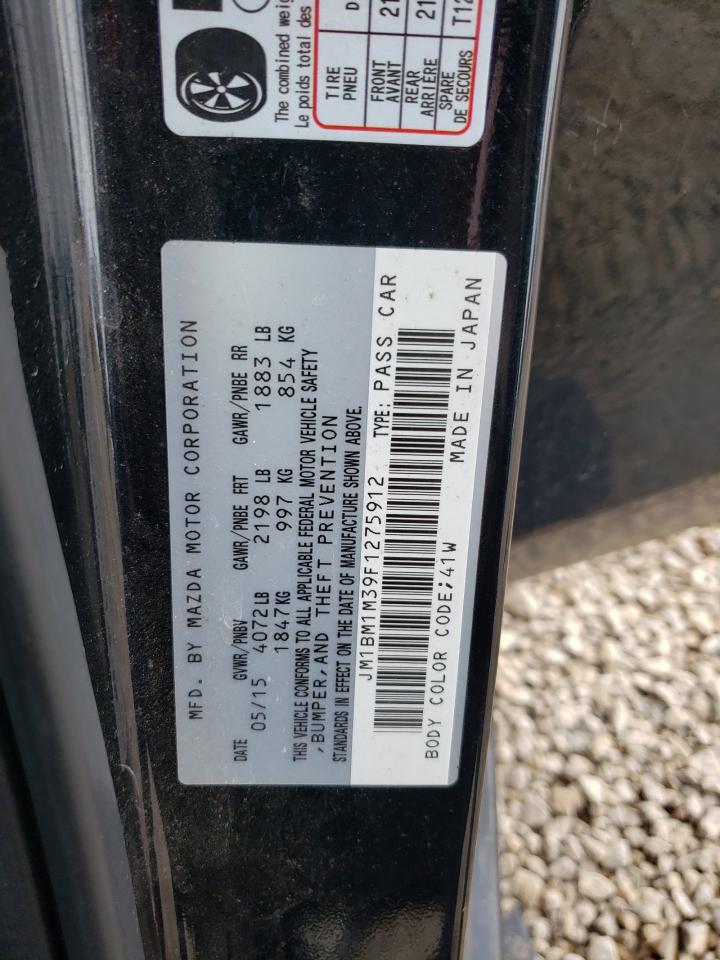 2015 Mazda 3 Grand Touring VIN: JM1BM1M39F1275912 Lot: 60731544