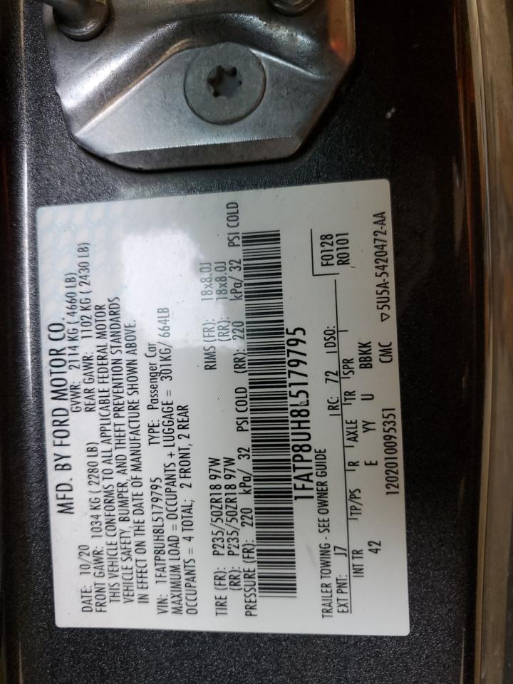 2020 Ford Mustang VIN: 1FATP8UH8L5179795 Lot: 54597875