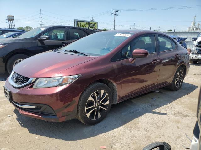 Sedans HONDA CIVIC 2014 Burgundy