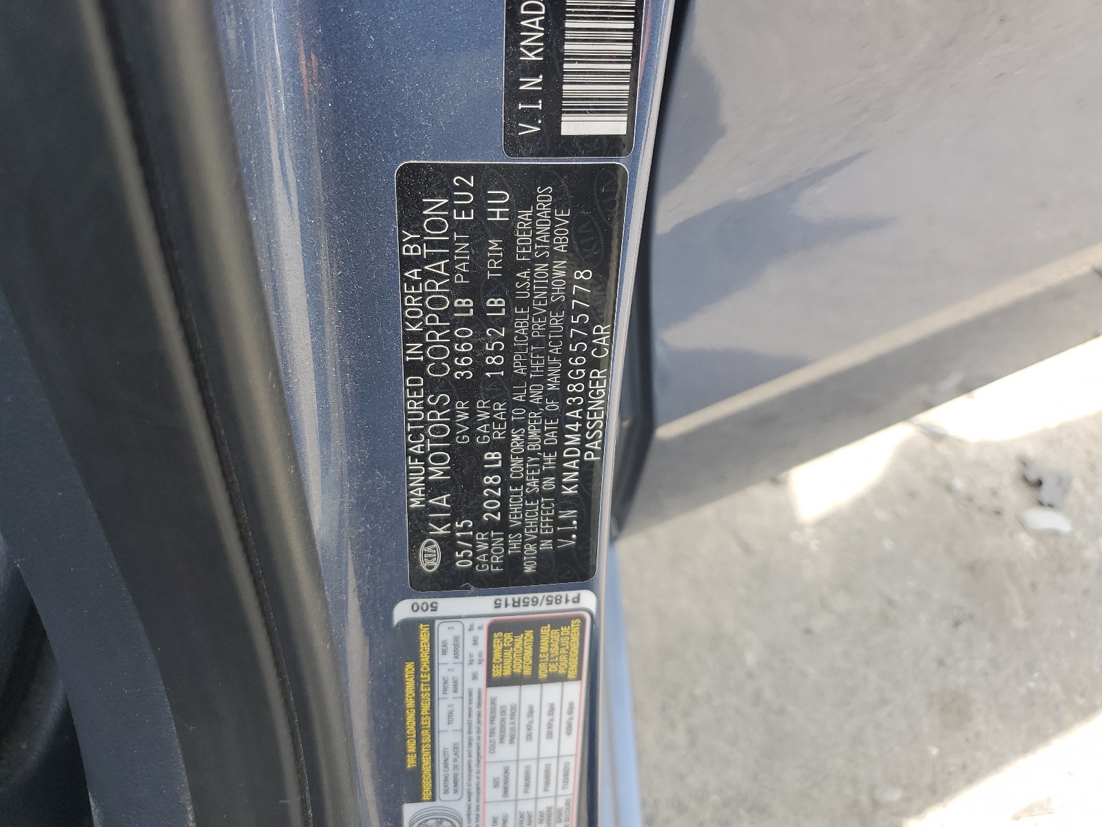 KNADM4A38G6575778 2016 Kia Rio Lx