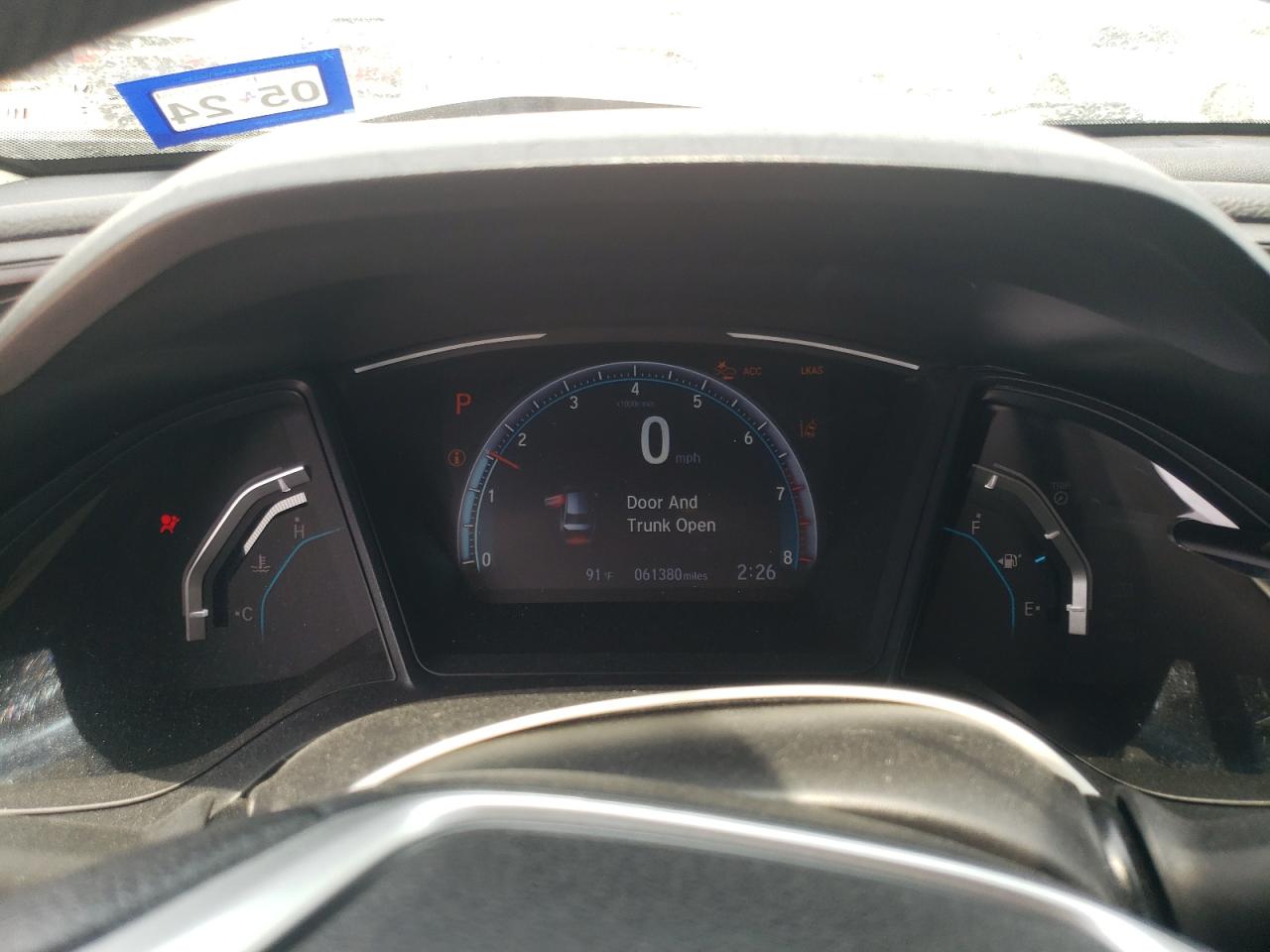 2019 Honda Civic Lx VIN: 19XFC2F65KE008145 Lot: 57498424