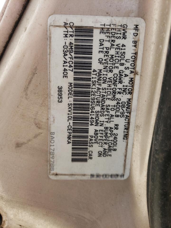 1995 Toyota Camry Le VIN: 4T1SK12E9SU641494 Lot: 59660554