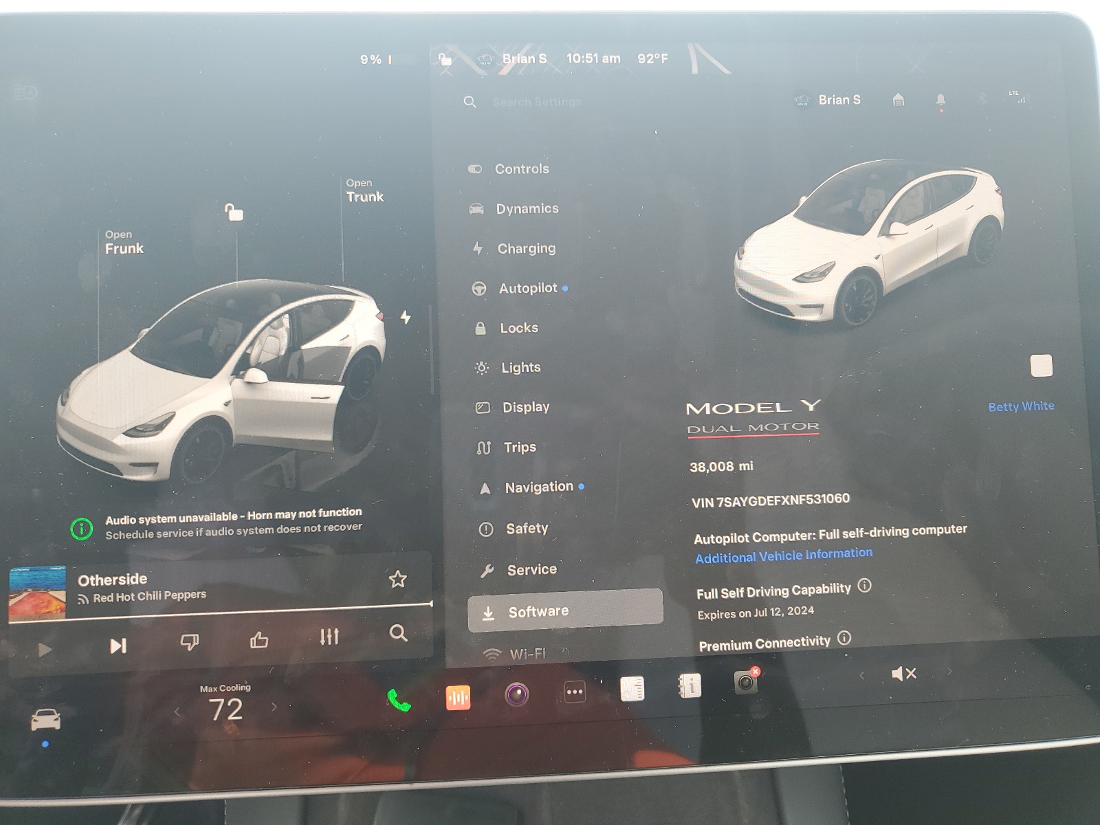 7SAYGDEFXNF531060 2022 Tesla Model Y