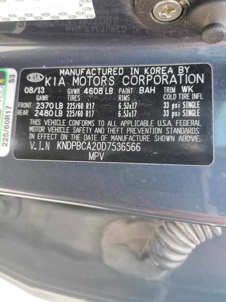 KNDPBCA20D7536566 2013 Kia Sportage Lx