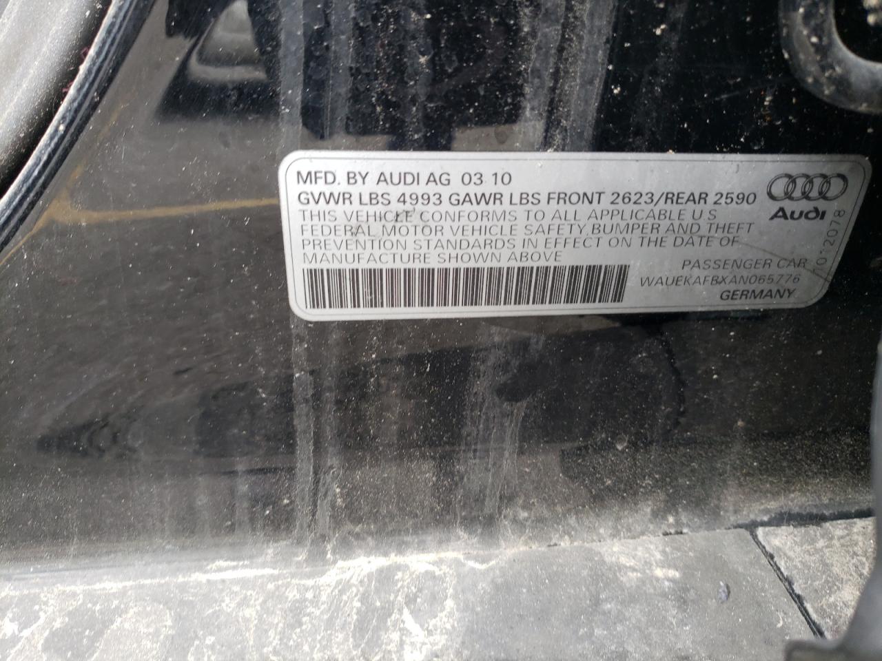 2010 Audi A6 Premium Plus VIN: WAUEKAFBXAN065776 Lot: 55834945